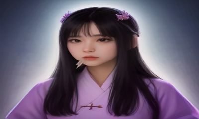 东方人体美学绘画，薄纱半透的仕女图，含蓄优雅的姿态呈现中国传统审美中对女性之美的独特表达